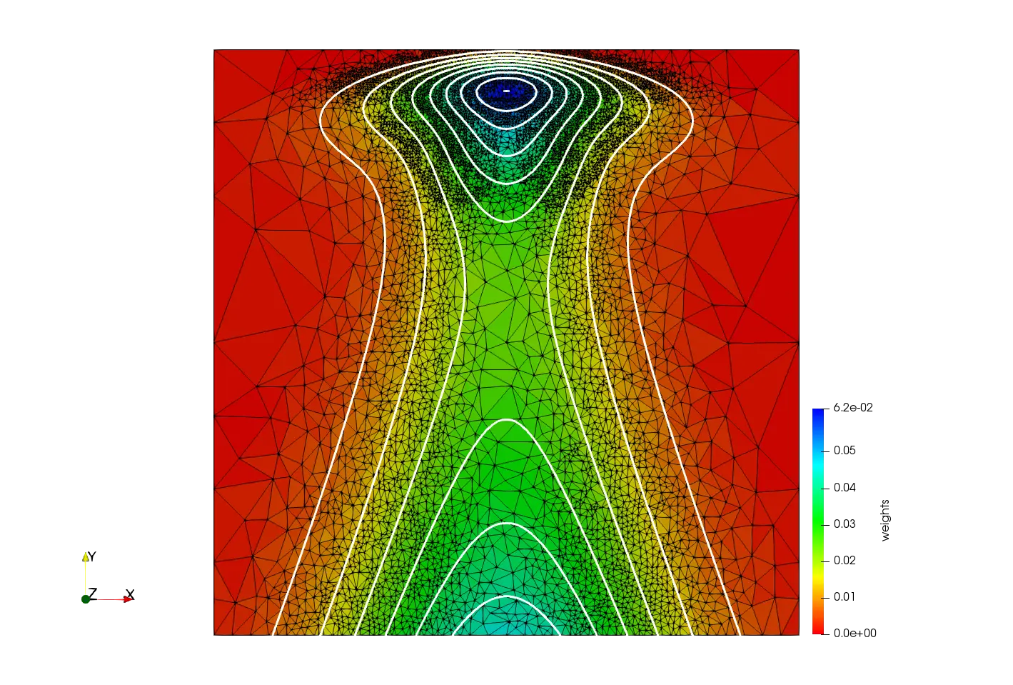 Medium mesh of the previous dataset